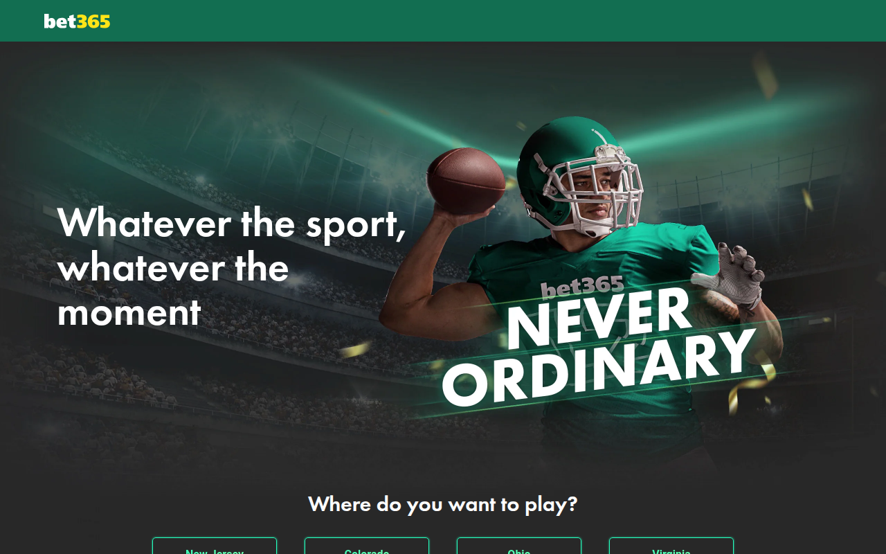 Скриншот главной страницы Bet365