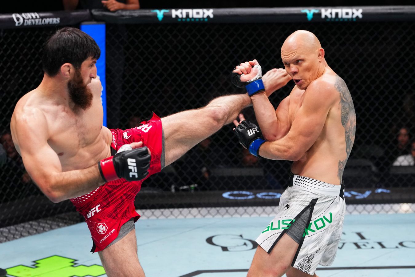 Анкалаев сравнялся с Павловичем по числу нокаутов в UFC среди россиян