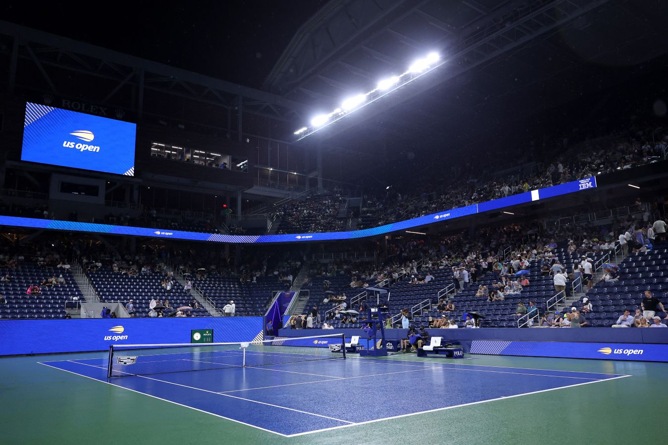 Матчи US Open — 2026 прерваны из-за дождя