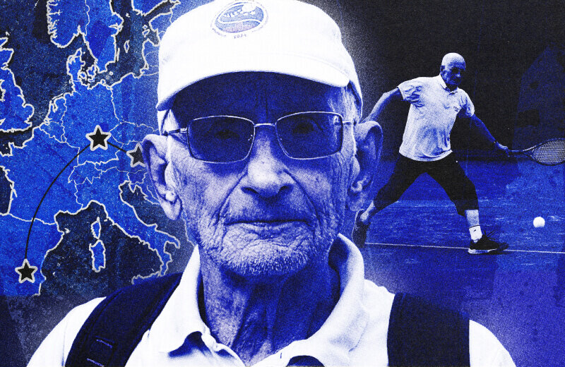 96-летний теннисист рассказал, как спорт спас его от горя