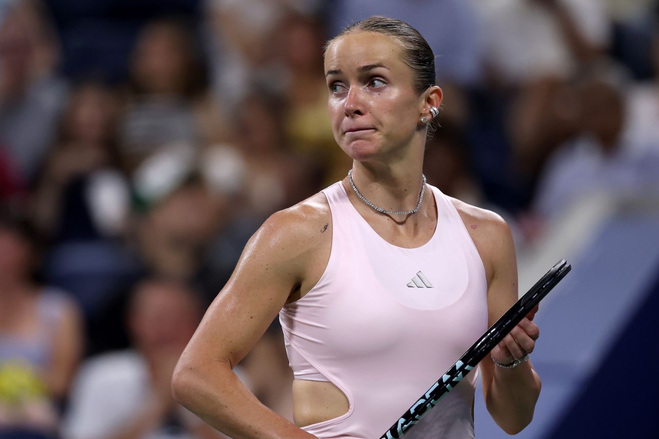 Элина Свитолина выиграла второй сет в матче с Анной Калинской на US Open