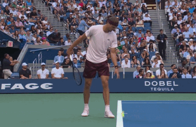 Александр Зверев сделал более 12 тысяч ударов мячом перед подачей на US Open