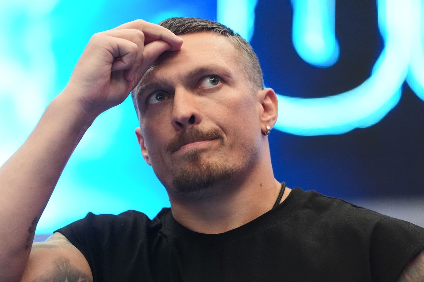 Александр Усик провёл тренировку с Саулем Альваресом