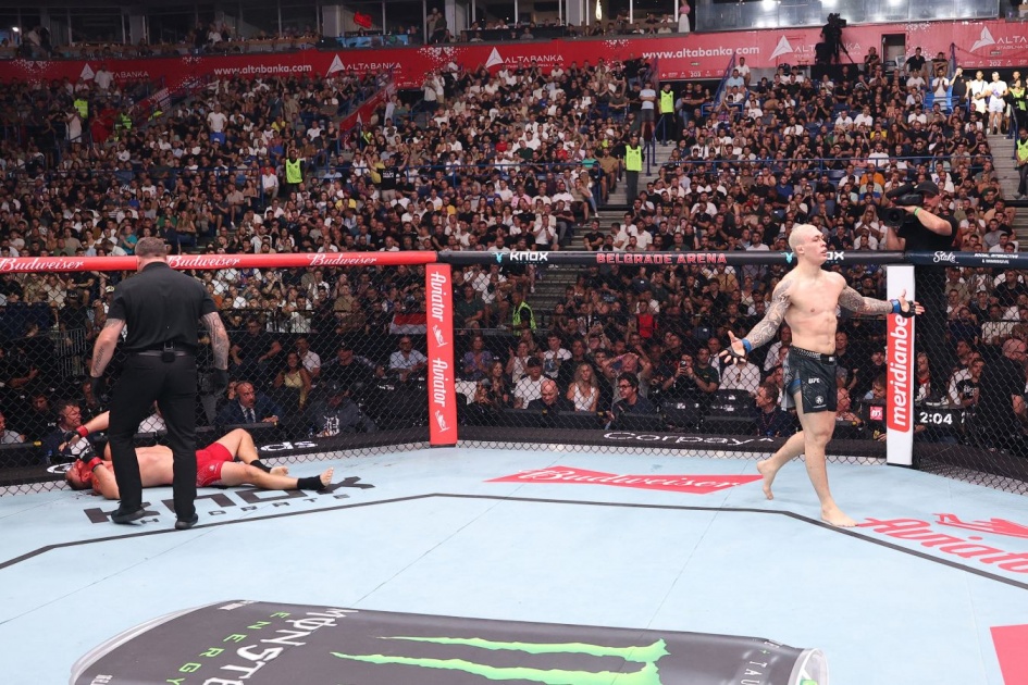 Турнир UFC в Сербии установил два рекорда по количеству финишей